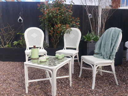 Bamboo and rattan conservatory set